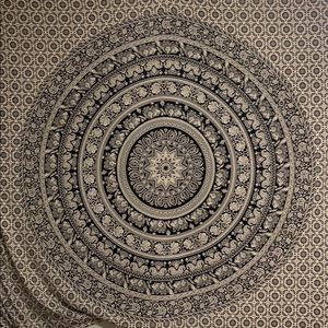 Urban outfitters black and white tapestry